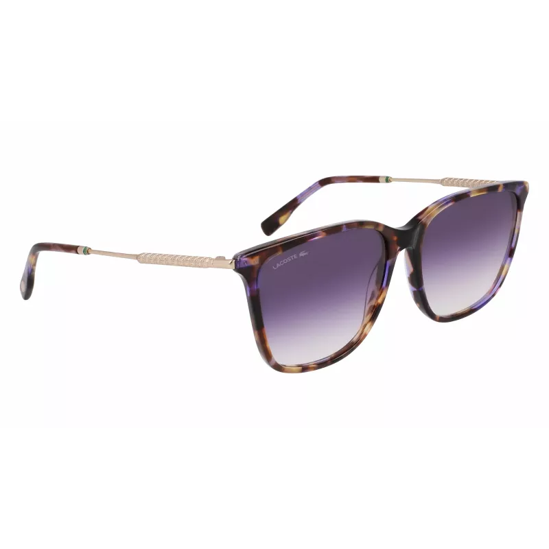 Lacoste L6016S-219 Moteriški akiniai nuo saulės Havana Brown Square Acetate