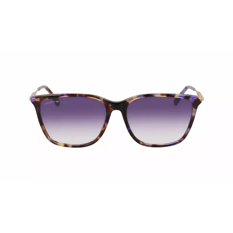 Lacoste L6016S-219 Moteriški akiniai nuo saulės Havana Brown Square Acetate