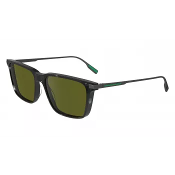 Lacoste L6017S5517240 Vyriški stačiakampiai akiniai nuo saulės Havana rudos spalvos lęšiai 55/17/145 mm