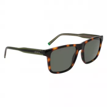 Lacoste L6025S-214 Vyrų stačiakampiai akiniai nuo saulės Havana/Grey - 56/17/145 mm