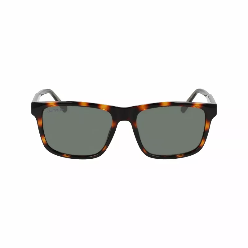 Lacoste L6025S-214 Vyrų stačiakampiai akiniai nuo saulės Havana/Grey - 56/17/145 mm