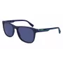 Lacoste L6031S-424 Vyriški stačiakampiai akiniai nuo saulės – mėlynas rėmelis, pilki lęšiai, UV400