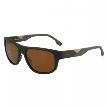 Lacoste L6042S-275 Vyriški stačiakampiai acetatiniai akiniai nuo saulės Havana Brown 55/17/145 mm
