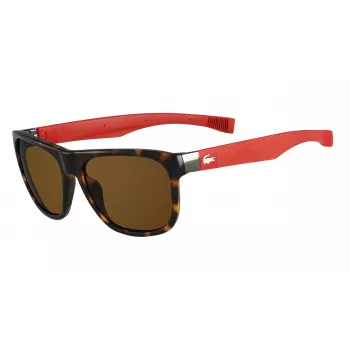 LACOSTE L664S-5517214 Unisex Akiniai - Juodas Rėmas, Pilki Stiklai, 55/17/140 mm