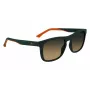 Lacoste L956S-301 Vyriški stačiakampiai akiniai nuo saulės, žalias acetatinis rėmelis, UV400