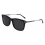 Lacoste L960S vyriški kvadratiniai akiniai nuo saulės – juodas rėmelis, žali lęšiai 56/18/140 mm UV400