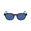LACOSTE L968SX-002 Unisex akiniai nuo saulės, juodas rėmelis, pilki lęšiai, 51 mm
