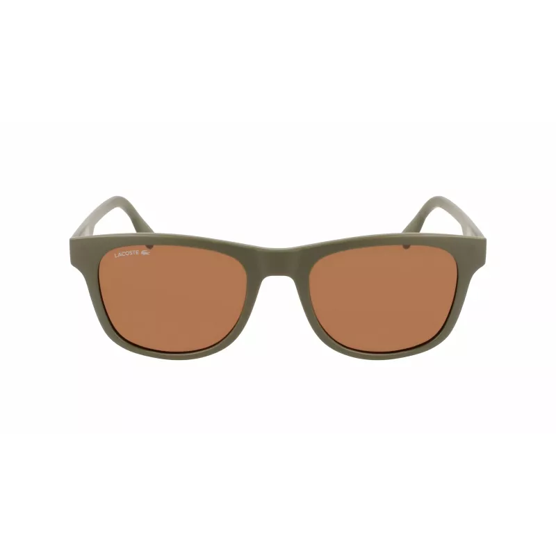 LACOSTE L969S-5420317 Unisex Rectangular Sunglasses - Black Frame Grey Lens 54/20/145 mm