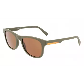 LACOSTE L969S-5420317 Unisex Rectangular Sunglasses - Black Frame Grey Lens 54/20/145 mm