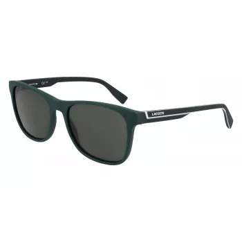 Lacoste vyriški stačiakampiai akiniai nuo saulės L6031S-301 Havana Green 56/18/145 mm