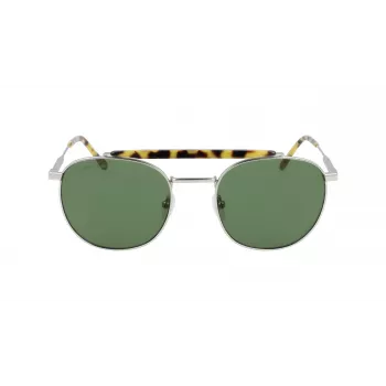 Lacoste vyriški akiniai nuo saulės L241S-045 tamsiai pilki stačiakampiai pilno rėmo acetatas UV400