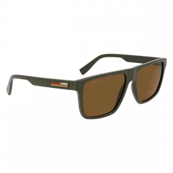 Lacoste vyriški akiniai nuo saulės L6027S-275 Havana acetatas stačiakampiai 57mm