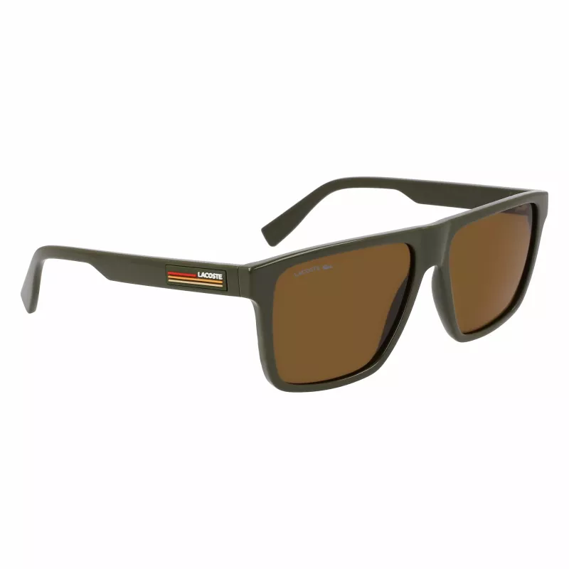 Lacoste vyriški akiniai nuo saulės L6027S-275 Havana acetatas stačiakampiai 57mm