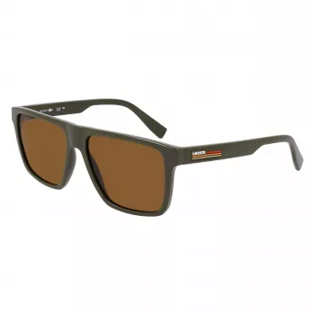 Lacoste vyriški akiniai nuo saulės L6027S-275 Havana acetatas stačiakampiai 57mm