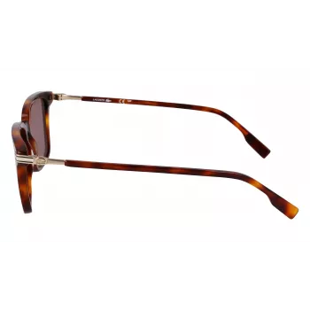 Lacoste vyriški akiniai nuo saulės L6035S5318214 - Havana acetatinis rėmelis, rudi lęšiai, 53 mm