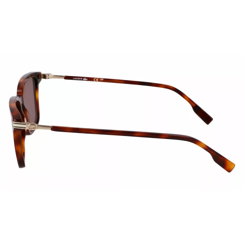 Lacoste vyriški akiniai nuo saulės L6035S5318214 - Havana acetatinis rėmelis, rudi lęšiai, 53 mm