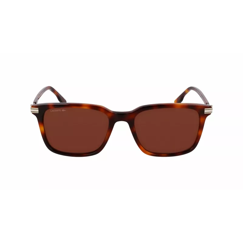 Lacoste vyriški akiniai nuo saulės L6035S5318214 - Havana acetatinis rėmelis, rudi lęšiai, 53 mm