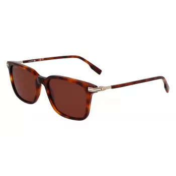 Lacoste vyriški akiniai nuo saulės L6035S5318214 - Havana acetatinis rėmelis, rudi lęšiai, 53 mm