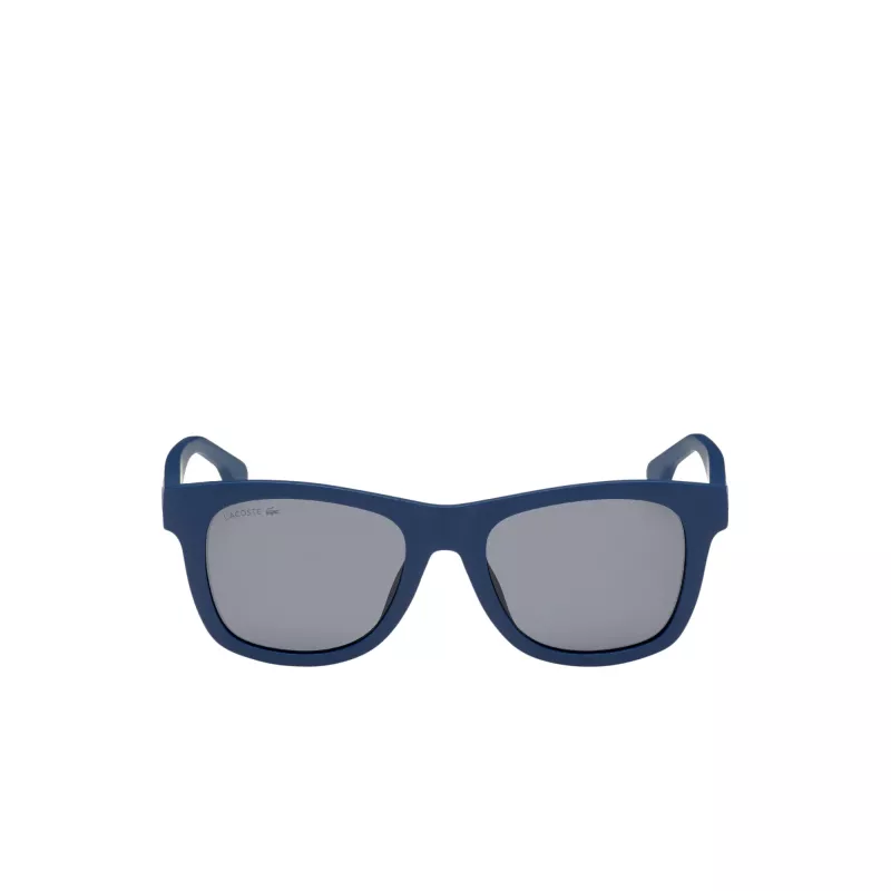LACOSTE AKINIAI NUO SAULĖS L3651SRG-400 Unisex Matiškai Mėlyni Stačiakampiai Visiškai Rėminiai 48/17/130 mm