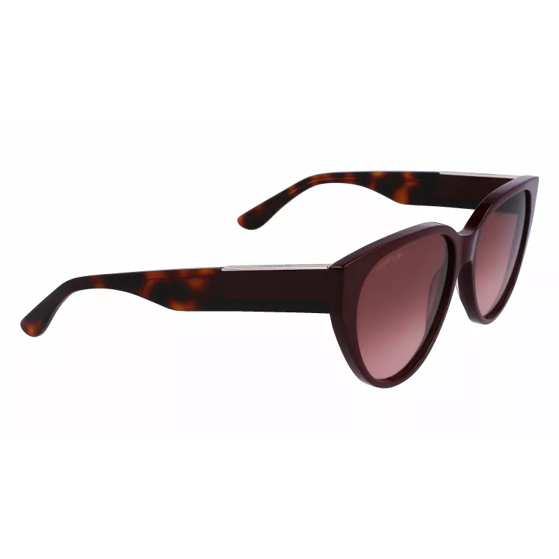 Lacoste moteriški akiniai nuo saulės L985S-603, bordo rėmelis, pilki gradientiniai lęšiai, 59 mm