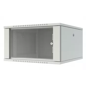 LANVIEW Quick Assembly Flat Pack 19 - 6U sieninis tinklo spintas, 600x500x370 mm, juodas