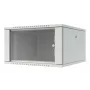 LANVIEW Quick Assembly Flat Pack 19 - 6U sieninis tinklo spintas, 600x500x370 mm, juodas