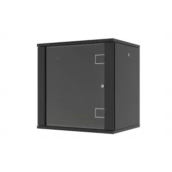 LANVIEW Quick Assembly Flat Pack 19 sieninis 19 inch spintos korpusas 9U, juodas