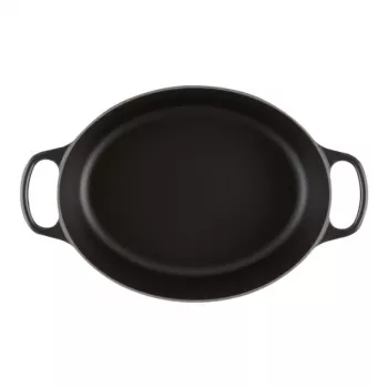 Le Creuset Signature Oval Roaster 31 cm Black Emaliuotas ketus (4.7L)
