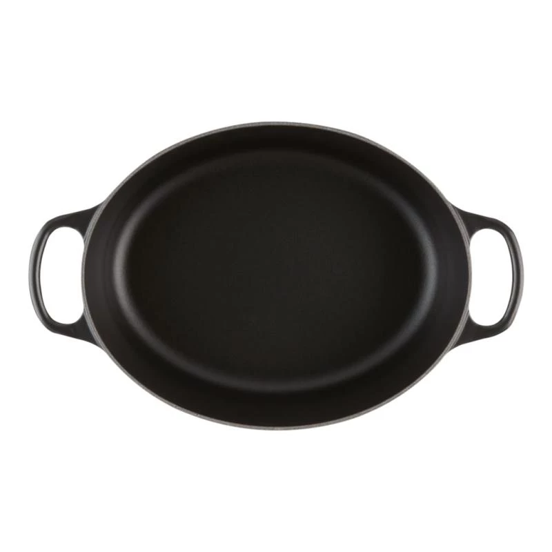 Le Creuset Signature Oval Roaster 31 cm Black Emaliuotas ketus (4.7L)