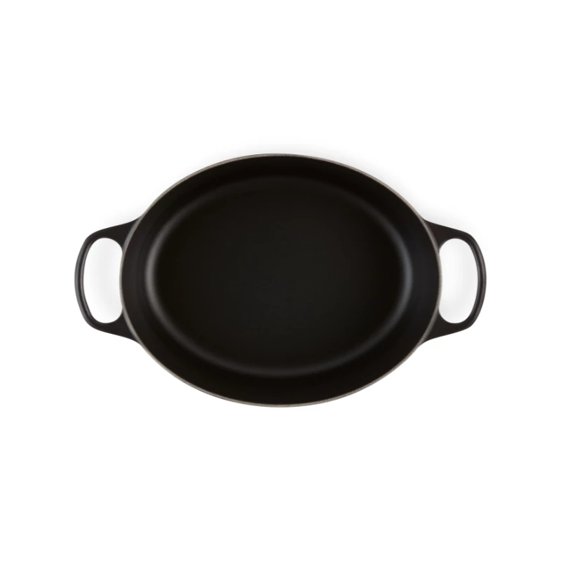 Le Creuset Signature Oval Roaster 31 cm Black Emaliuotas ketus (4.7L)