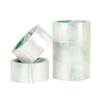 Lipni juosta pakavimui LEAN akrilinė skaidri 48 mm x 50 jardų