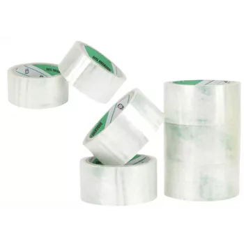 Lipni juosta pakavimui LEAN akrilinė skaidri 48 mm x 50 jardų