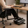 LEAN Reguliuojamas ergonomiškas biuro pakojis su 3 masažinių iškilimų lygiais, juodas