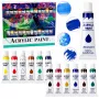 LEAN Artistic Acrylic Paint Set 24 Colors 12 ml