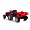 LEAN CARS 24V baterijomis varomas traktorius HC-306 raudonas su priekaba | Kur.lt