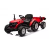 LEAN CARS 24V baterijomis varomas traktorius HC-306 raudonas su priekaba | Kur.lt