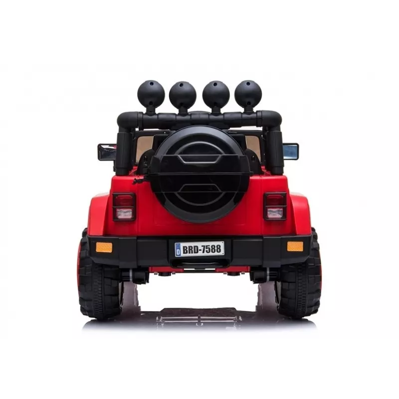LEAN CARS akumuliatorinis automobilis Jeep BRD-7588 raudonas 4x4 7408