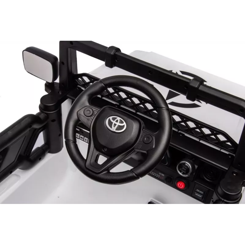 LEAN CARS baterijomis varomas automobilis Toyota FJ White 4x4