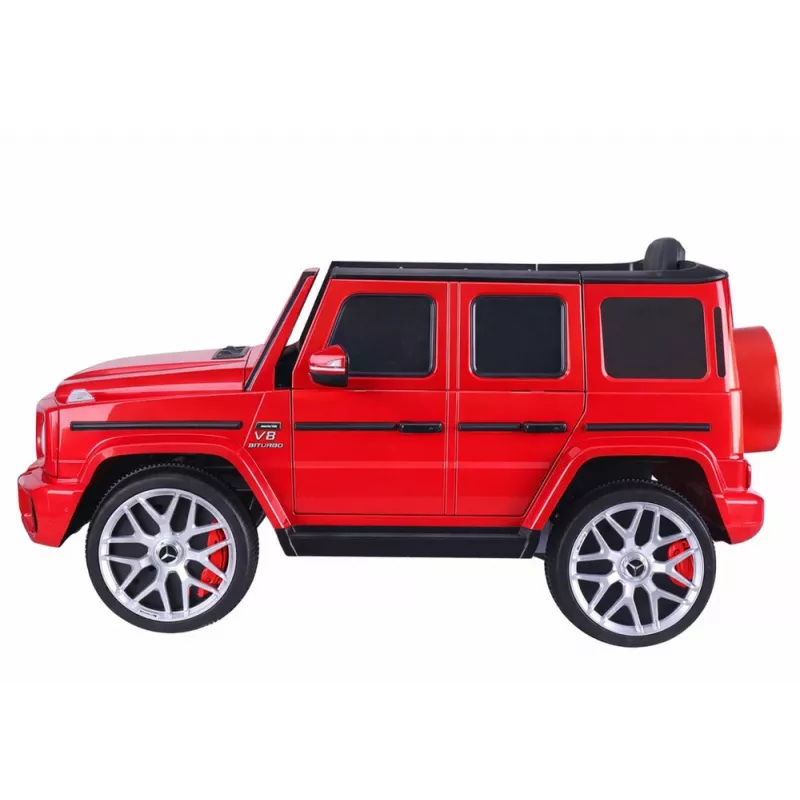 LEAN CARS baterijomis varomas automobilis Mercedes G63 S306-1 Raudonas