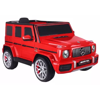 LEAN CARS baterijomis varomas automobilis Mercedes G63 S306-1 Raudonas