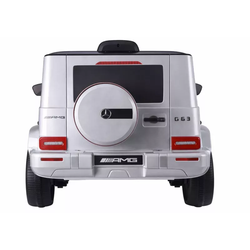 LEAN CARS baterijomis varomas automobilis Mercedes G63 S306-1 sidabrinis