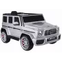 LEAN CARS baterijomis varomas automobilis Mercedes G63 S306-1 sidabrinis