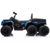 LEAN CARS Baterijomis varomas keturratis ATV su 6 ratais ir priekaba JC606 24V 4x4 mėlynas