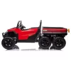 LEAN CARS baterijomis varoma transporto priemonė 6 ratai XB-1038A 4x4 24V raudona