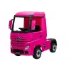 LEAN CARS baterijomis varomas automobilis Mercedes Actros Truck Pink 4x4 su MP3 LED Pilot