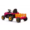 LEAN CARS baterijomis varomas traktorius BBH-030 rožinė