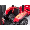 LEAN CARS Battery Tractor BLT-206 raudonas, 12V 7Ah, 2x35W, vaikiškas traktorius su nuotolinio valdymo pulteliu ir priekaba