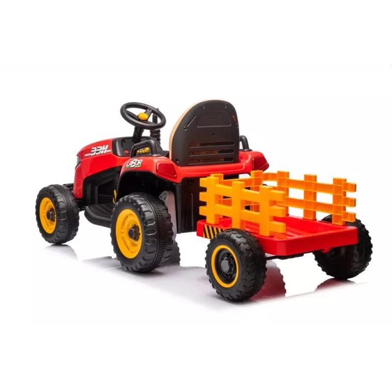 LEAN CARS BBH-030 Raudonas akumuliatorinis traktorius