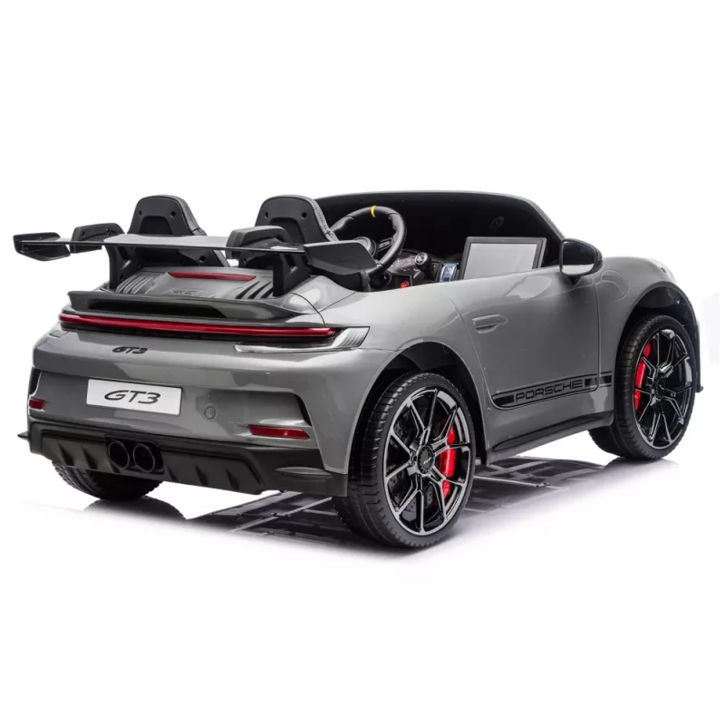 LEAN CARS DK-P911 Porsche GT3 24V vaikiškas automobilis su nuotolinio valdymo pultu, pilka