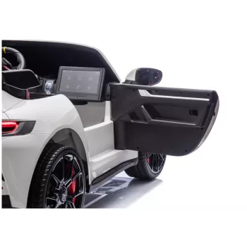 LEAN CARS DK-P911 Porsche GT3 24V elektrinis automobilis vaikams baltas